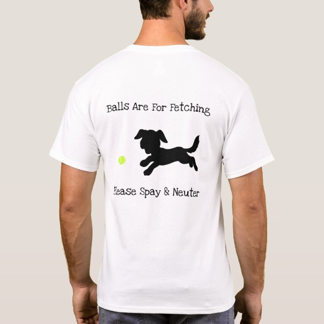 Camiseta As bolas novas são buscando (Verso)