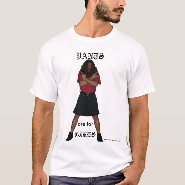 Camiseta As calças são para meninas (Frente)