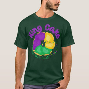 Camiseta As calorias do rei Cake não contam Mardi Gras Meme