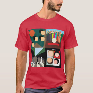 Camiseta as capas de álbum minimas são engraçadas