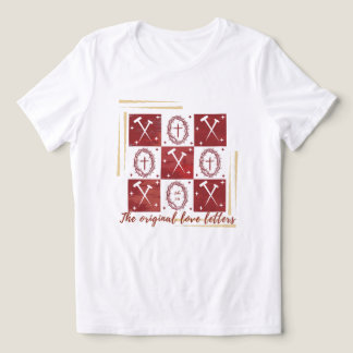Camiseta As Cartas Originais para o Amor começaram na Cruz