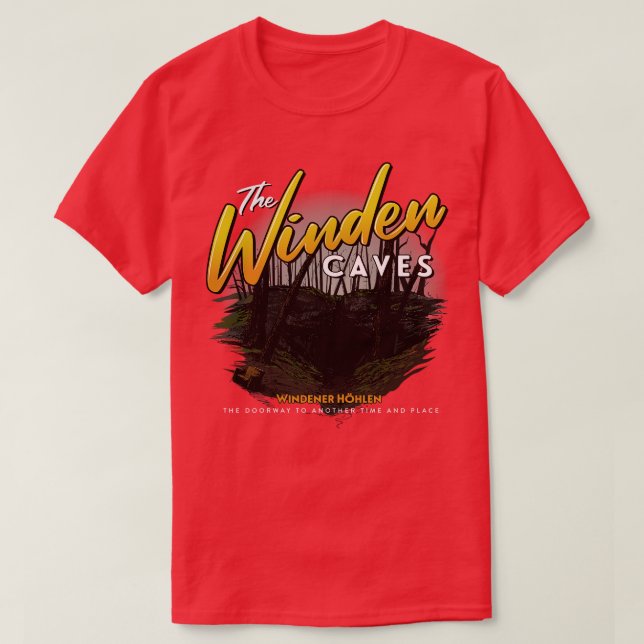 Camiseta As Cavernas de Winden (Frente do Design)