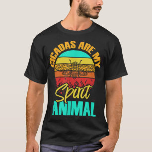 Camiseta As Cicadas São O Meu Espírito Engraçado De Animais