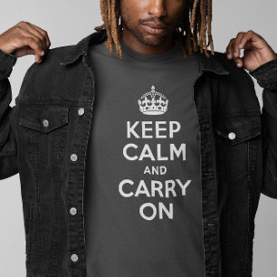 Camiseta As cinzas mantêm a calma e continuam