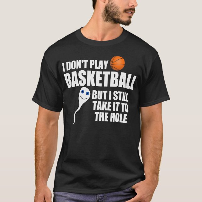 Camiseta As citações divertidas do basquetebol, tomam-no ao (Frente)