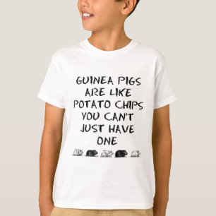 Camiseta As cobaias são como microplaquetas de batata