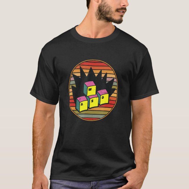 Camiseta As coisas do WASD morrem e movem os jogos do PC do (Frente)