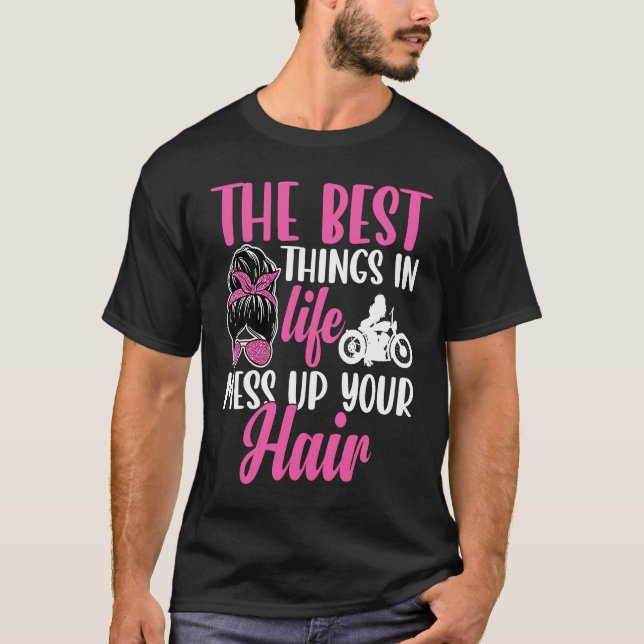 Camiseta As Coisas Melhores da Vida Desgrenhão Seu Cabelo M (Frente)
