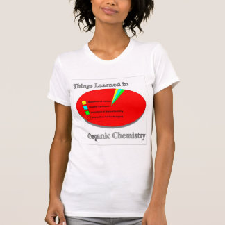 Camiseta As coisas que eu aprendi na química orgânica