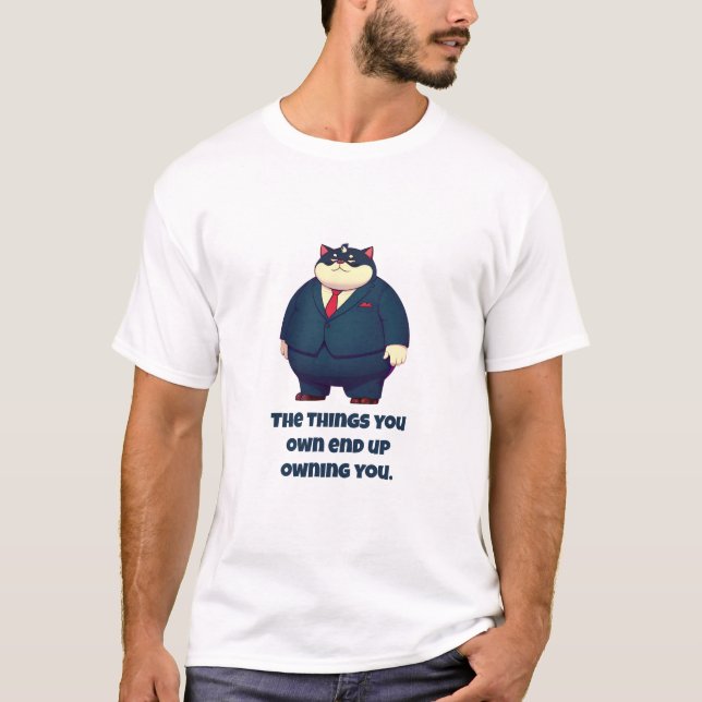 Camiseta As coisas que você tem acabam te devendo (Frente)
