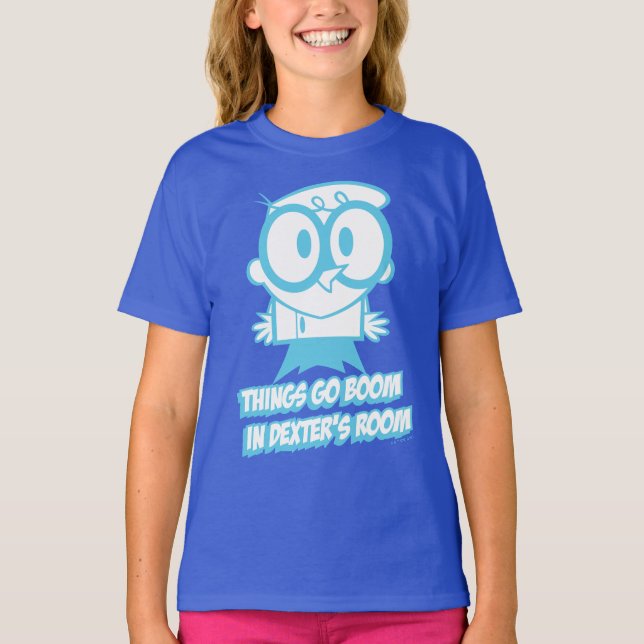 Camiseta As coisas vão explodir no quarto do Dexter (Frente)