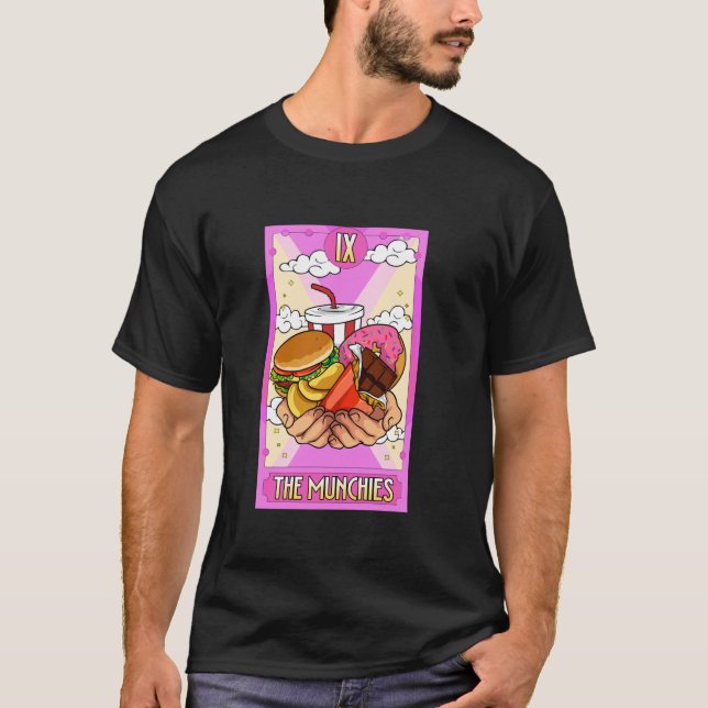 Camiseta As Comidas de Lixo das Munchies apodrecem A Fome E (Frente)