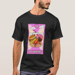 Camiseta As Comidas de Lixo das Munchies lancham Tarot Engr