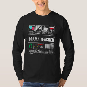 Camiseta As Competências De Professores De Drama Incluíram