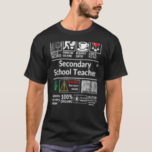 Camiseta As Competências De Professores Do Ensino Secundári
