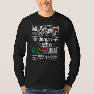 Camiseta As Competências De Professores Do Jardim De Infânc