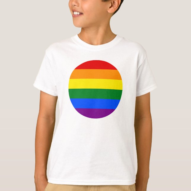 Camiseta As cores do arco-íris (Frente)