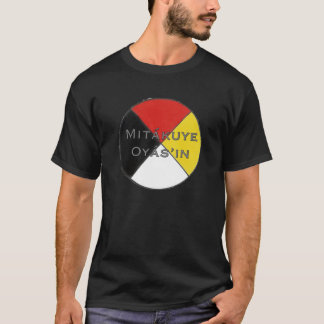 Camiseta As cores escuras Lakota dos homens de Mitakuye