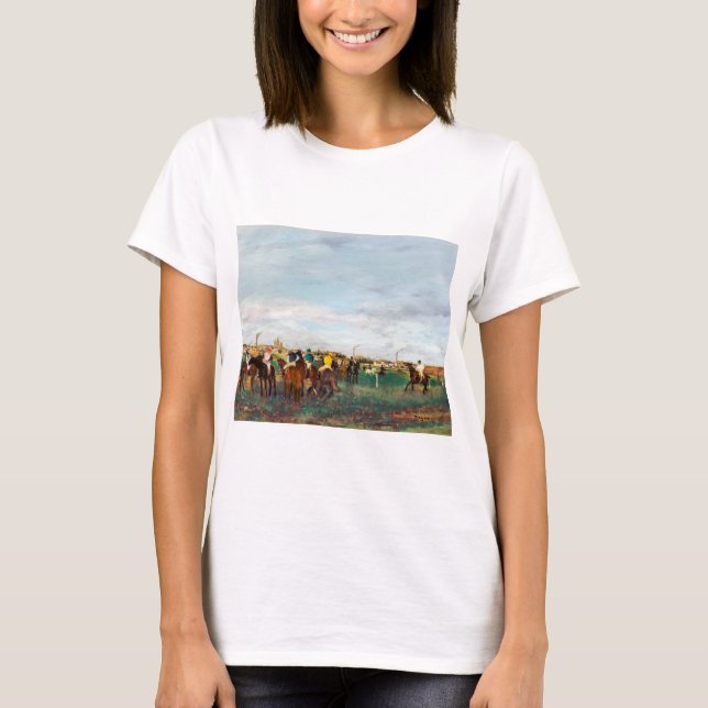 Camiseta As Corridas de Cavalos, Edgar Degas (Frente)