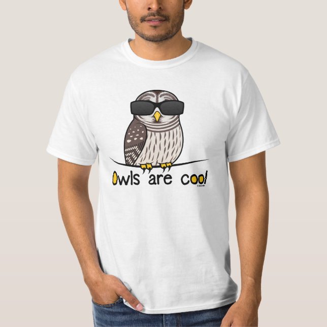 Camiseta As corujas são legal! (Frente)