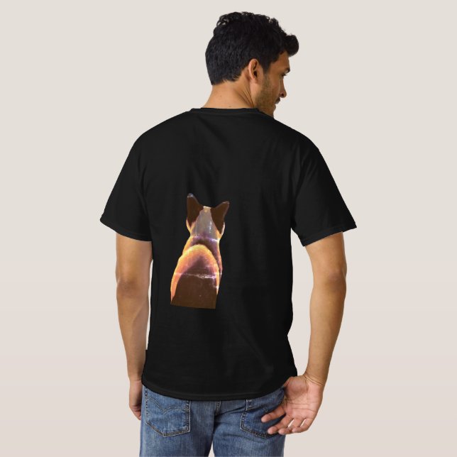 Camiseta As costas de um gato (Parte Traseira Completa)