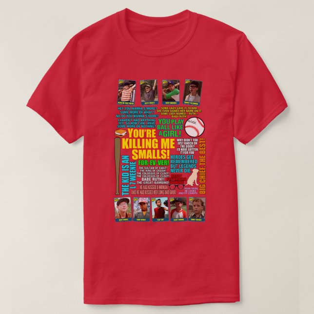Camiseta As Cotações da Equipe Sandlot (Frente do Design)