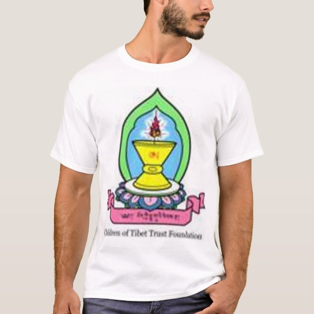Camiseta As crianças de Tibet confiam a fundação lo2 (Frente)