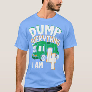 Camiseta As Crianças Despejam Tudo Im 4 - Rapaz 4º Aniversá