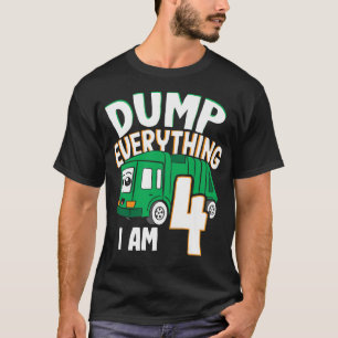 Camiseta As Crianças Despejam Tudo Im 4 - Rapaz 4º Aniversá