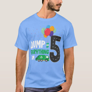 Camiseta As Crianças Despejam Tudo Im 5 - Garoto 5 Aniversá