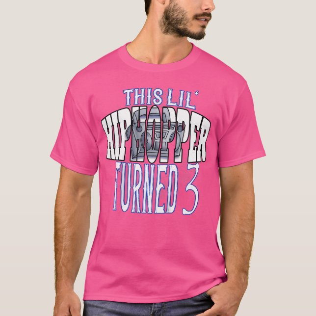 Camiseta As Crianças Dessa Lil Hip Hopper Transformaram 3 R (Frente)