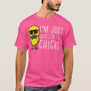 Camiseta As Crianças Estão Aqui Para Os Pintinhos De Páscoa