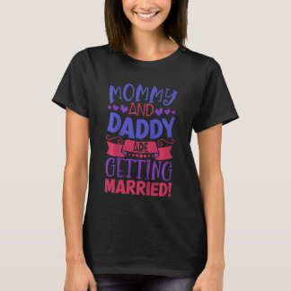 Camiseta As crianças Mamães e Pais vão se casar