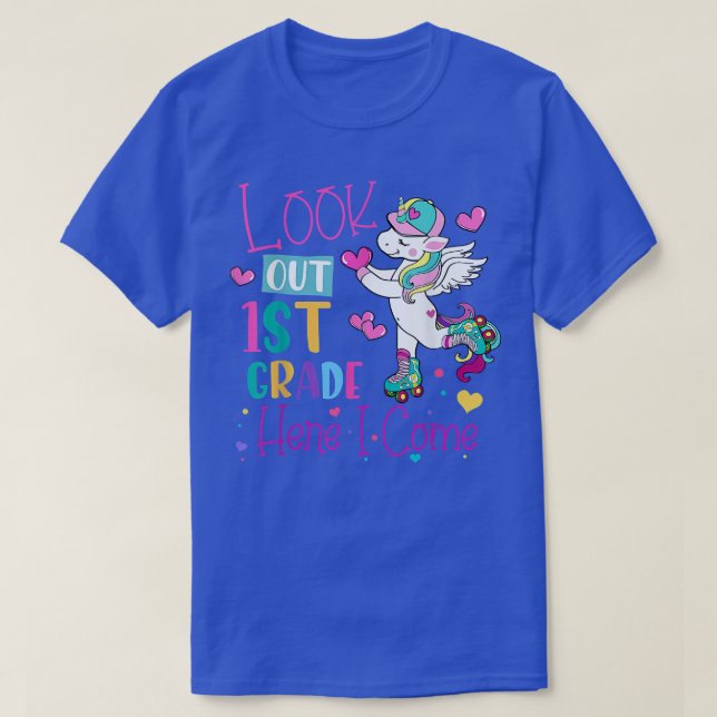 Camiseta As Crianças Olham Para O Grau De 1 rua Aqui Eu Vim (Frente do Design)