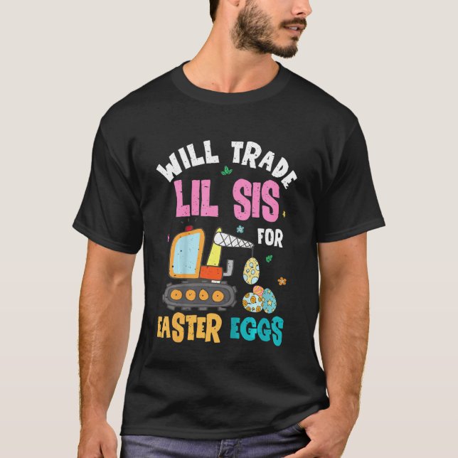 Camiseta As Crianças Páscoas Trocarão Irmã Para Construir (Frente)
