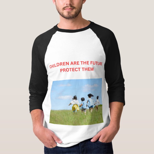 CAMISETA AS CRIANÇAS SÃO O FUTURO PROTEJA-AS  (Frente)