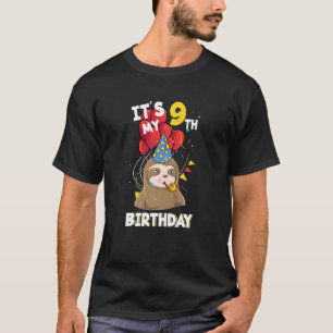 Camiseta As Crianças São O Meu 9º Aniversário, Nove Anos, A