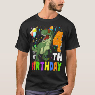 Camiseta As Crianças São O Meu Quarto Aniversário Feliz 4 A