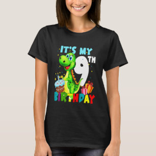 Camiseta As Crianças São Os Meus Nono Aniversário Felizes B