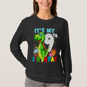 Camiseta As Crianças São Os Meus Nono Aniversário Felizes B