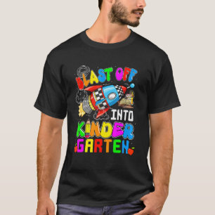 Camiseta As Crianças Se Espalham No Foguete Engraçado Do Ja