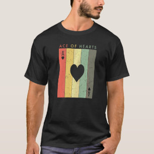 Camiseta Ás de Copas Cartão Retro Vintage Jogador