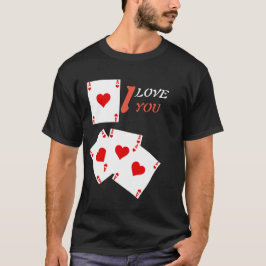 Camiseta Ás de Corações - Camisa-T