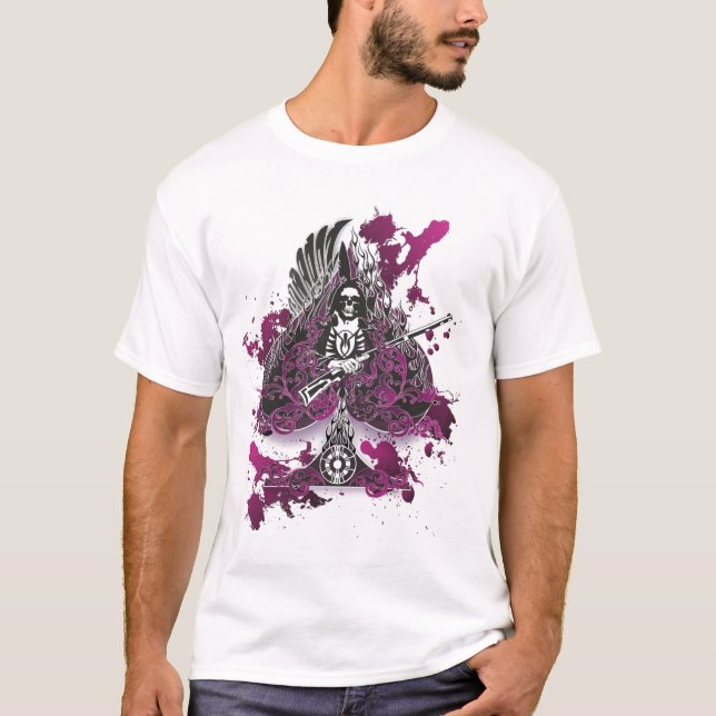 Camiseta Ás de espada, alvo (Frente)