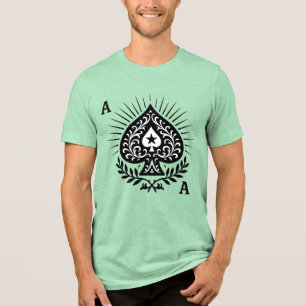 Camiseta Ás de Espadas — Filigree Star & Laurel