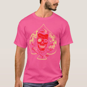 Camiseta Ás De Espadas Horrorizam Psicobilly Zombie Punk Ar