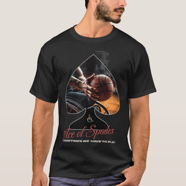 Camiseta Ás De Espadas, Tanque De Basquete Para Cadeira De  (Frente)