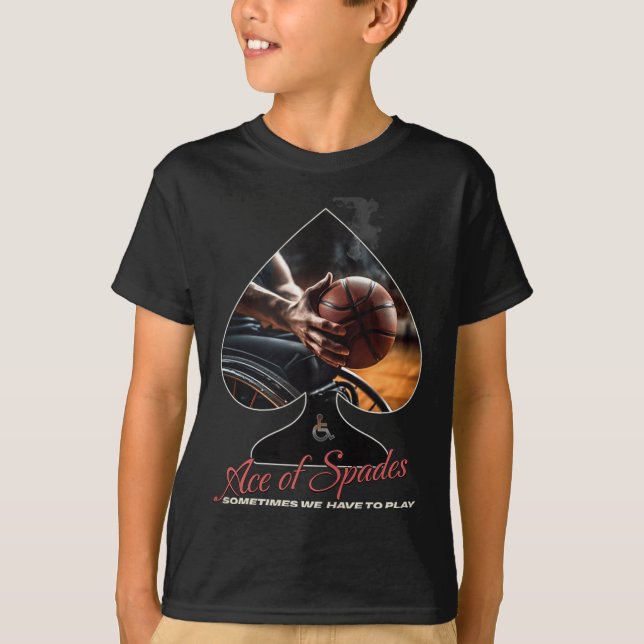 Camiseta Ás De Espadas, Tanque De Basquete Para Cadeira De  (Frente)