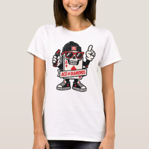 Camiseta Ás de mascote de rua de ouros — High-Roller Editio