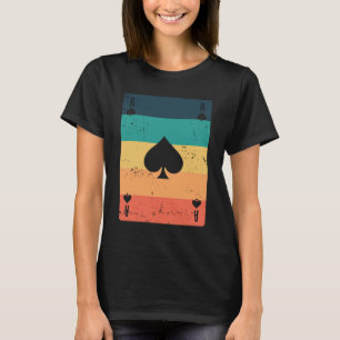 Camiseta Ás do Jogo de Cartas de Poker ou Skat